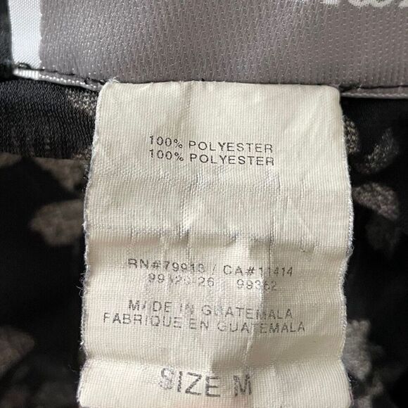 MOTHERHOOD Black Floral Maternity Jersey Dress Wrap Stretch Short Sleeve Medium - Picture 6 of 7